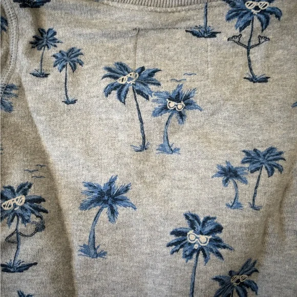 OshKosh B'gosh Grey Sweatshirt with Blue Palm Detail - Picture 5 of 5